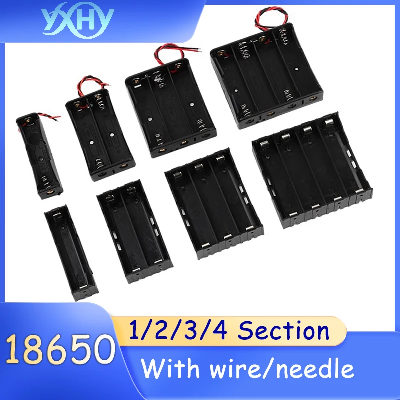 1pcs 18650 Battery Box Pack 1/2/3/4 DIY Lithium Battery Box Battery Holder with Wire/With Needle Can Be Soldered
1pcs 18650 Battery Box Pack 1/2/3/4 DIY Lithium Battery Box Battery Holder with Wire/With Needle Can Be Soldered