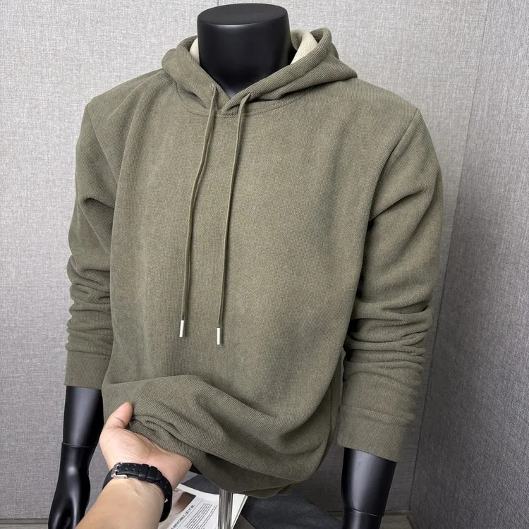 Thiened Fce Hoodie Sweatirt Men's Casual Loose Fit Autumn Winter Outerwear Inner Matchings Breathable Warm Long Sve
Thiened Fce Hoodie Sweatirt Men's Casual Loose Fit Autumn Winter Outerwear Inner Matchings Breathable Warm Long Sve