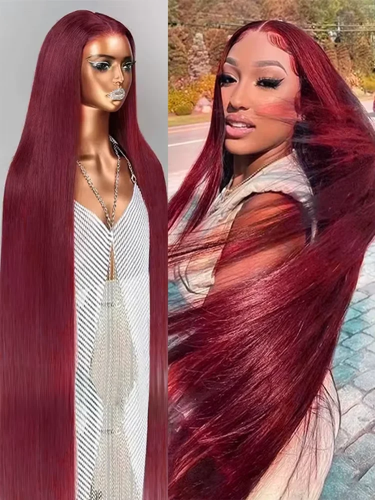 Burgundy 200 Density lace front wigs on sale 13x6 hd lace frontal wigs human hair for women Pre Plucked Straight Brazilian wig
Burgundy 200 Density lace front wigs on sale 13x6 hd lace frontal wigs human hair for women Pre Plucked Straight Brazilian wig