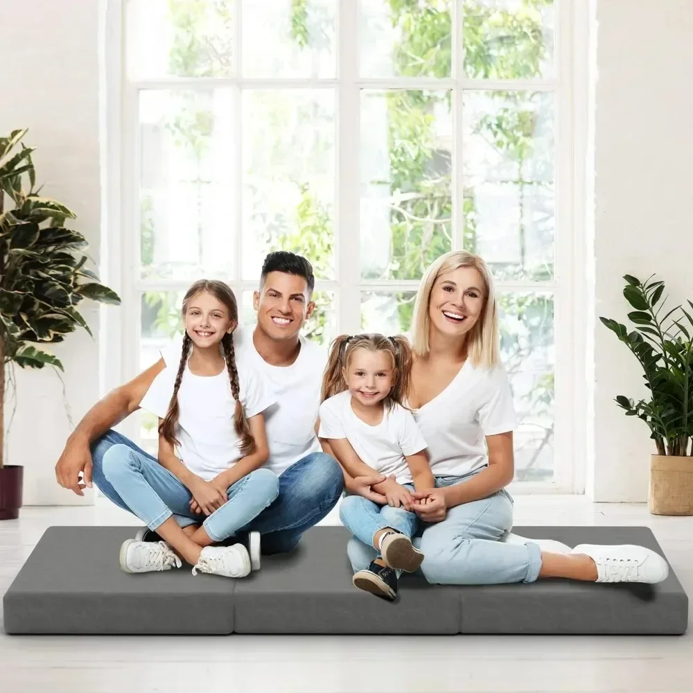 Foldable Camping Mattress Folding Floor Mattress for Adults, Kids - Portable Bed 4 Inch Foam Sleeping Pad for Tent, Travel,
Foldable Camping Mattress Folding Floor Mattress for Adults, Kids - Portable Bed 4 Inch Foam Sleeping Pad for Tent, Travel,