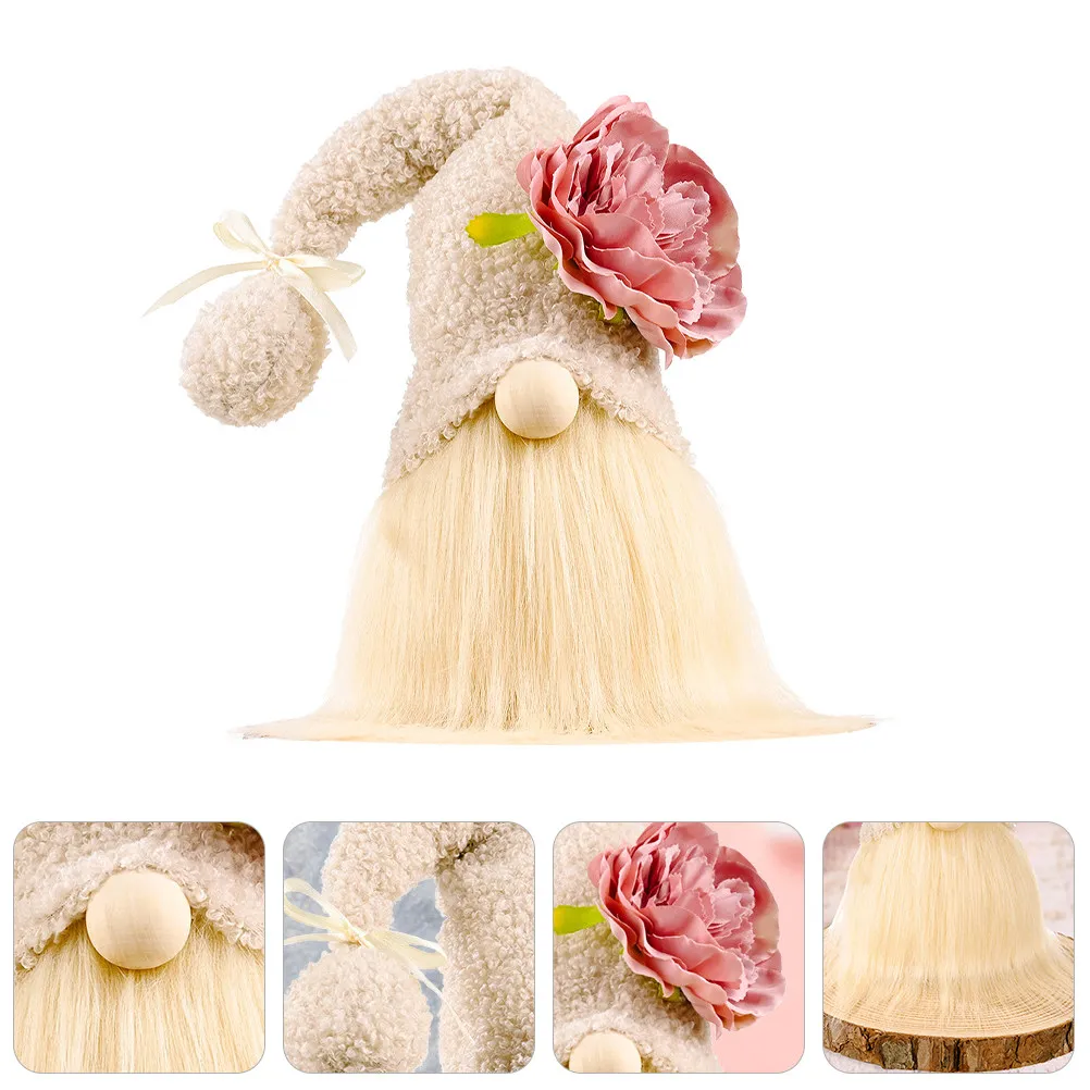 Mother's Day Gnome Adornment Premium Fabric Carnation Design Exquisite Hand-Sewn Faceless Decorative Ornament for Home Desk
Mother's Day Gnome Adornment Premium Fabric Carnation Design Exquisite Hand-Sewn Faceless Decorative Ornament for Home Desk