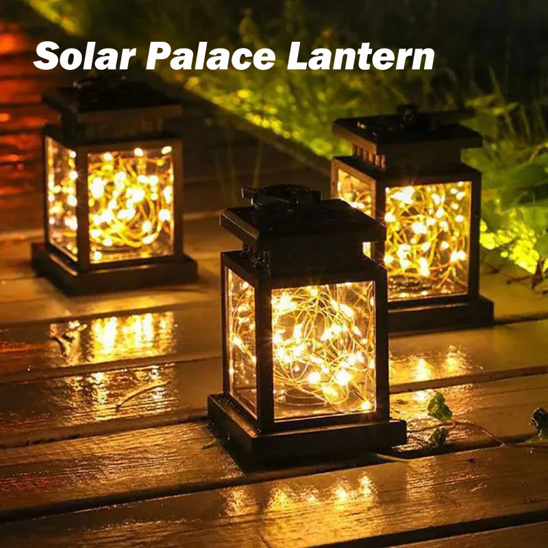 Solar Palace Lantern Outdoor Solar Lights Garden Lawn Landscape Waterproof Hanging Atmosphere Candle Lamp Floor Yard Decorative
Solar Palace Lantern Outdoor Solar Lights Garden Lawn Landscape Waterproof Hanging Atmosphere Candle Lamp Floor Yard Decorative