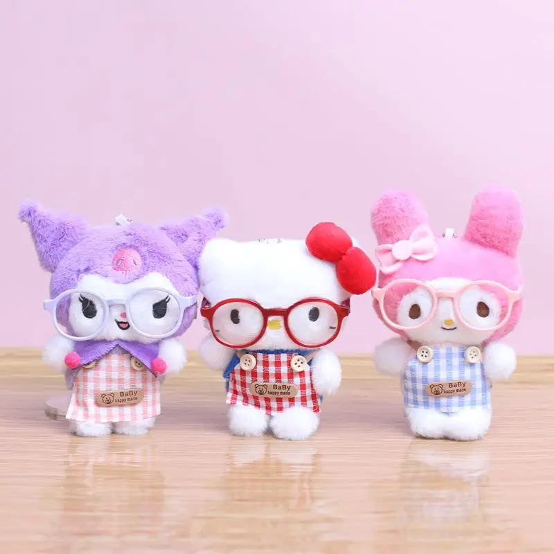 Sanrio Kawaii Hello Kitty Plush Doll Japanese Cartoon Kuromi Melody Bag Pendant Keychain Car Key Accessories children's gift
Sanrio Kawaii Hello Kitty Plush Doll Japanese Cartoon Kuromi Melody Bag Pendant Keychain Car Key Accessories children's gift
