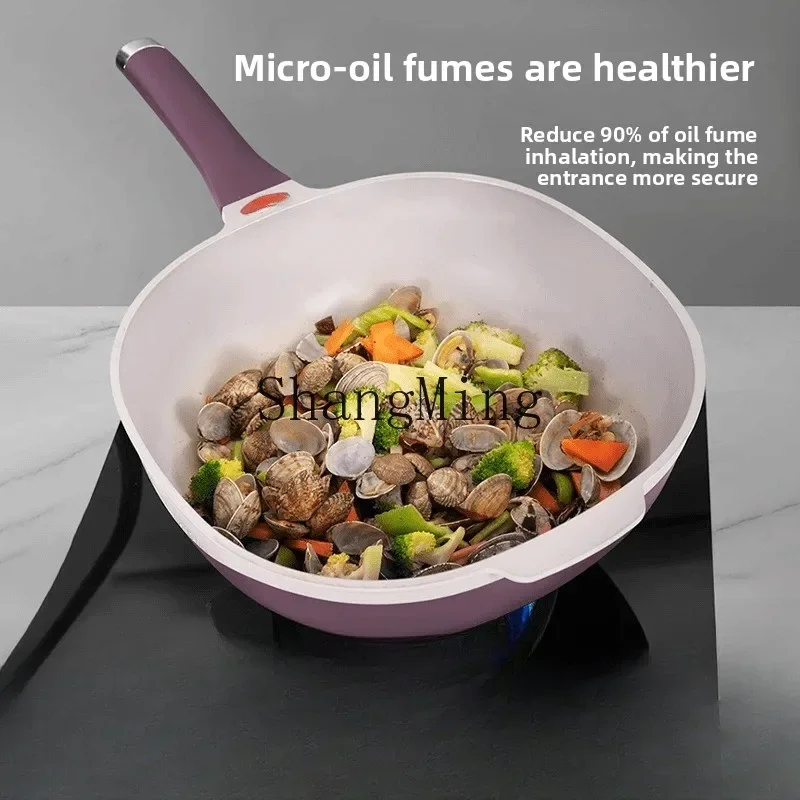 CL titanium ceramics light oil less smoke multi-functional cooking dual-purpose non-stick wok household frying pan
CL titanium ceramics light oil less smoke multi-functional cooking dual-purpose non-stick wok household frying pan