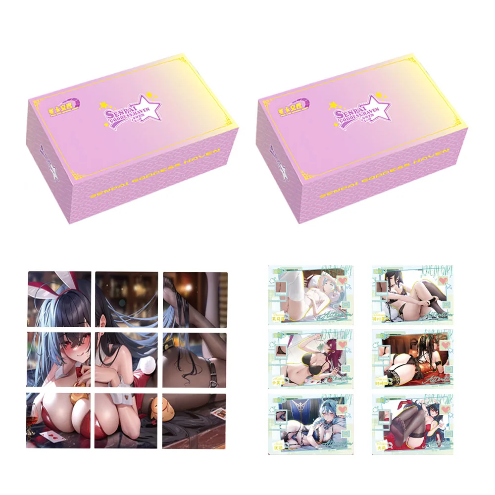 New Senpai Goddess Haven 6 Cards Anime Waifu Swimsuit Girl Card CCG TCG Booster Box Doujin children Toy And Hobbies Gift
New Senpai Goddess Haven 6 Cards Anime Waifu Swimsuit Girl Card CCG TCG Booster Box Doujin children Toy And Hobbies Gift