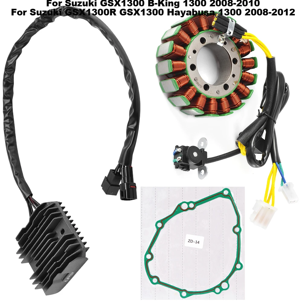 Motorcycle Stator Coil Rectifier Gasket Set For Suzuki GSX1300 B-King 1300 08-10 GSX1300R GSX 1300 Hayabusa 1300 2008-2012
Motorcycle Stator Coil Rectifier Gasket Set For Suzuki GSX1300 B-King 1300 08-10 GSX1300R GSX 1300 Hayabusa 1300 2008-2012