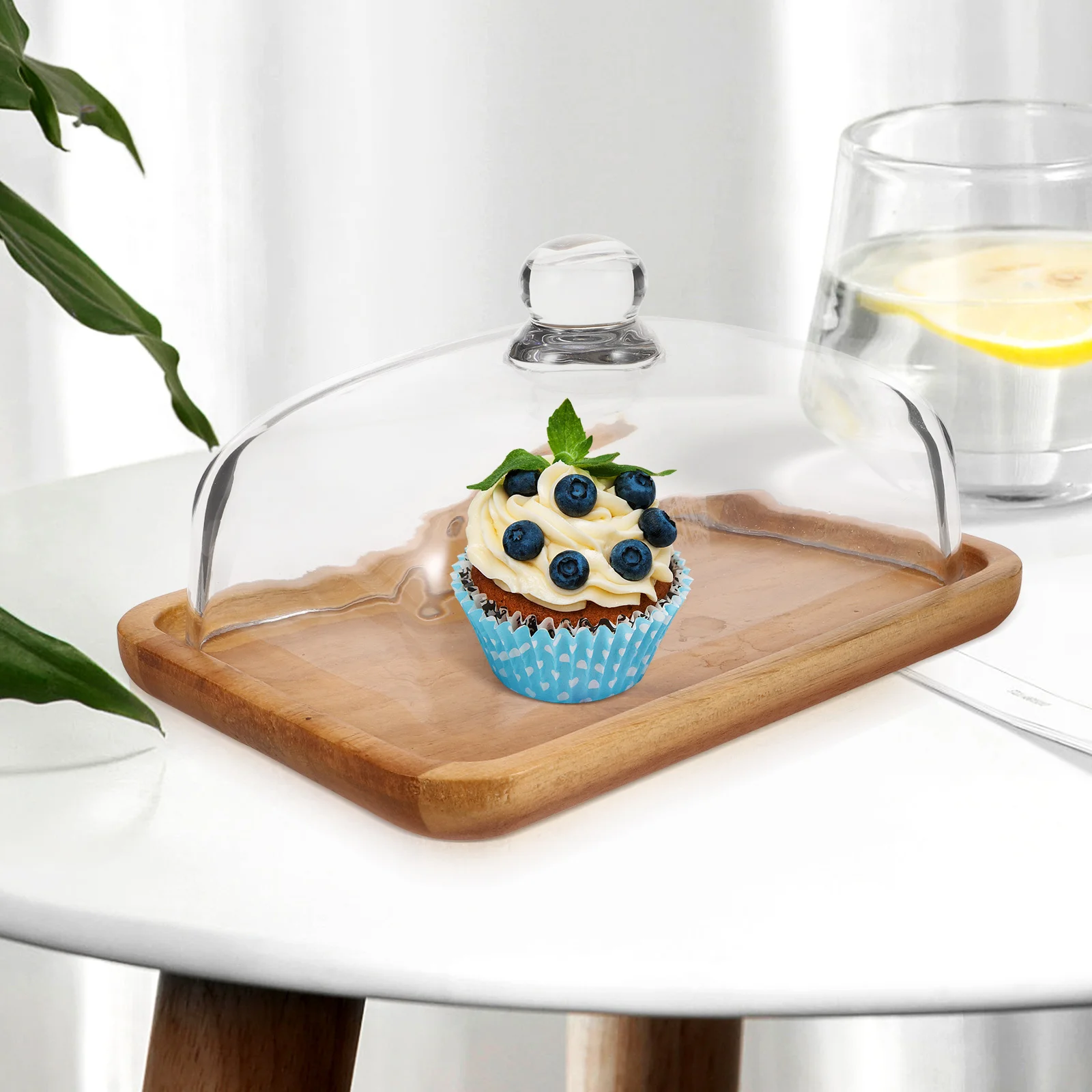 Wooden Butter Dish With Glass Cover Practical Butter Storage Holder For Home Kitchen Cheese Container Reusable Serving Tray
Wooden Butter Dish With Glass Cover Practical Butter Storage Holder For Home Kitchen Cheese Container Reusable Serving Tray