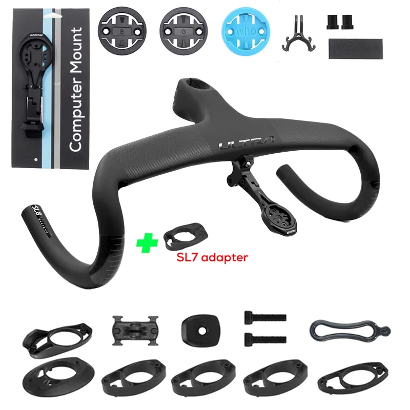 ULL SL7/SL8 Full Carbon Fiber Integrated Road Handlebar Weight About 366.9(400*90MM) Clamp 28.6MM Stem Angle -6° Road Bike Parts
ULL SL7/SL8 Full Carbon Fiber Integrated Road Handlebar Weight About 366.9(400*90MM) Clamp 28.6MM Stem Angle -6° Road Bike Parts