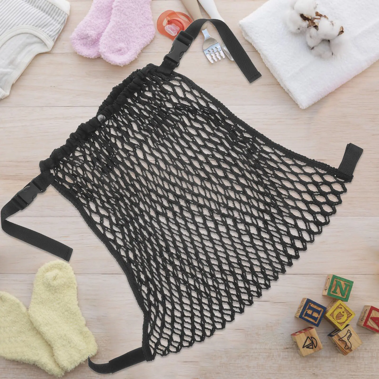 Baby Stroller Hanging Bag Double Layer Polyester Mesh Universal Organizer Large Storage Space Diaper Snacks Travel Cargo Net
Baby Stroller Hanging Bag Double Layer Polyester Mesh Universal Organizer Large Storage Space Diaper Snacks Travel Cargo Net