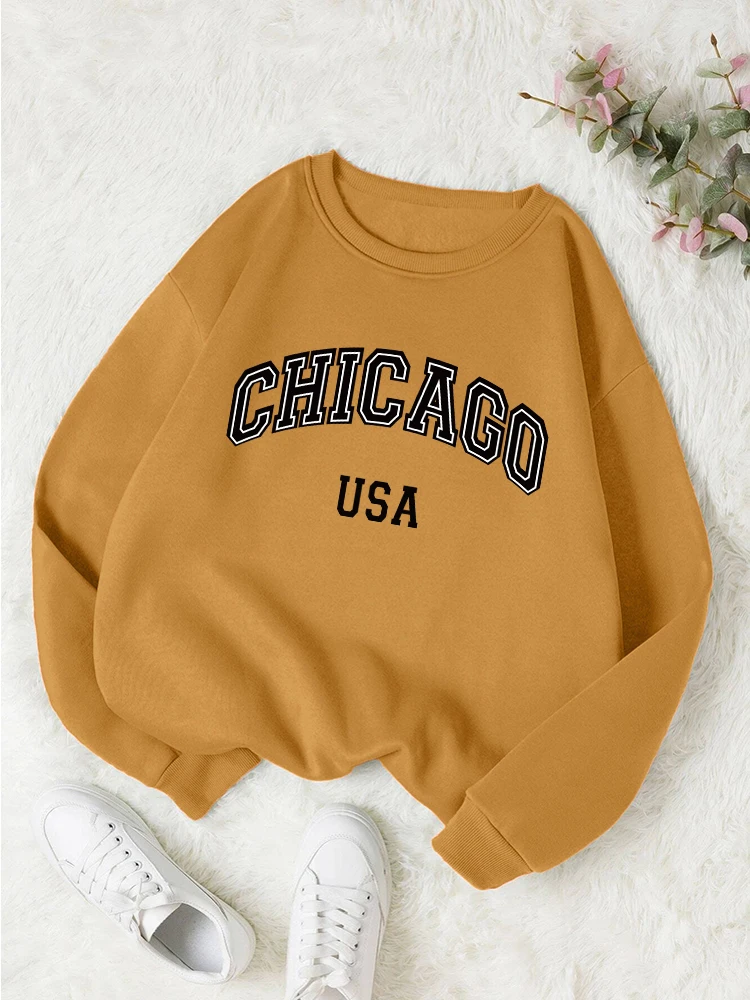 Chicago Usa Letterprint Sweatshirt Woman Casual Loose Hooded Warm Fleece Comfortable Hoodie Simple S-Xxl Versatile Tops Female
Chicago Usa Letterprint Sweatshirt Woman Casual Loose Hooded Warm Fleece Comfortable Hoodie Simple S-Xxl Versatile Tops Female