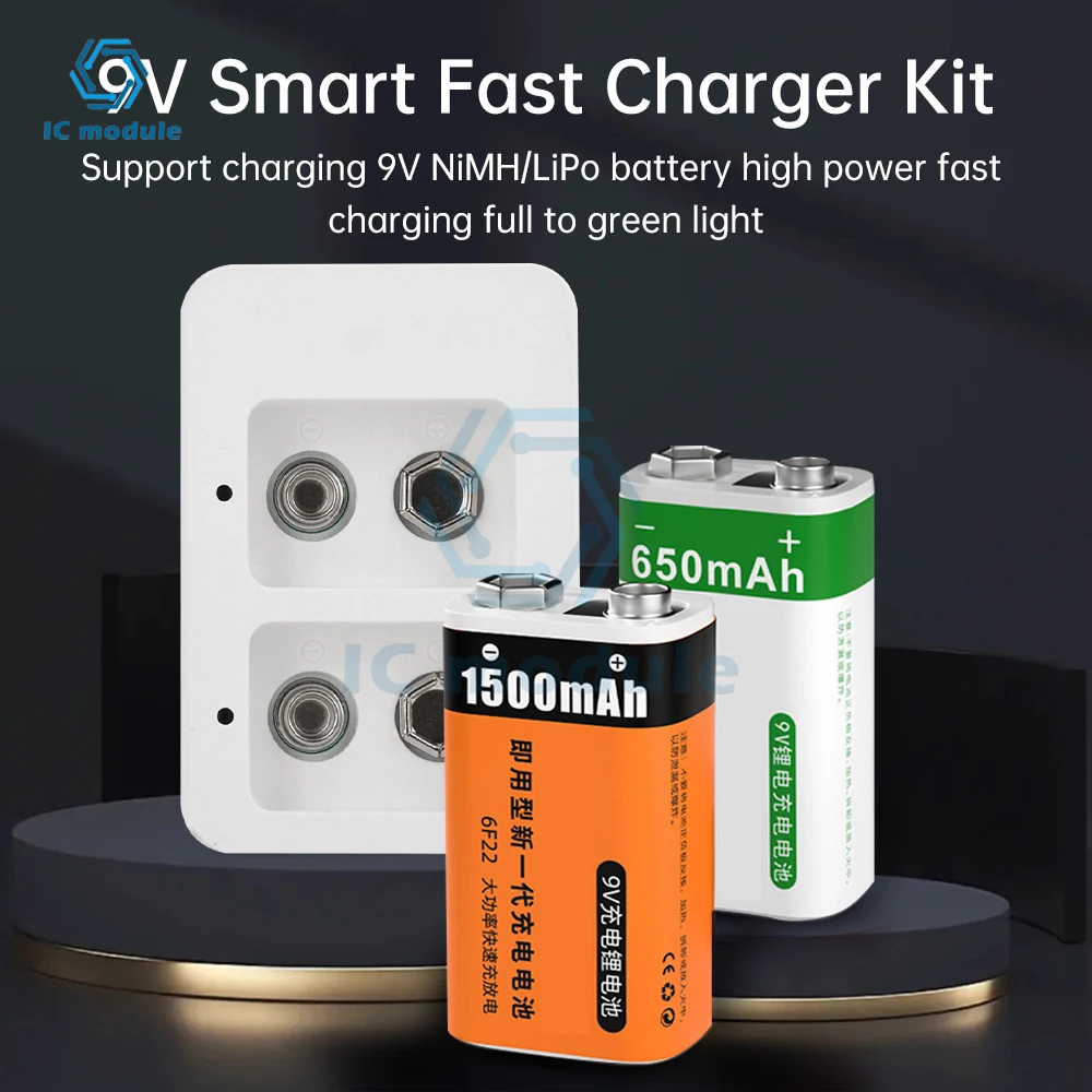 2 Slots Multi-function Ni-Mh 9V Rechargeable Battery Charger Portable Mini Model LED Display Charging Status Type C
2 Slots Multi-function Ni-Mh 9V Rechargeable Battery Charger Portable Mini Model LED Display Charging Status Type C