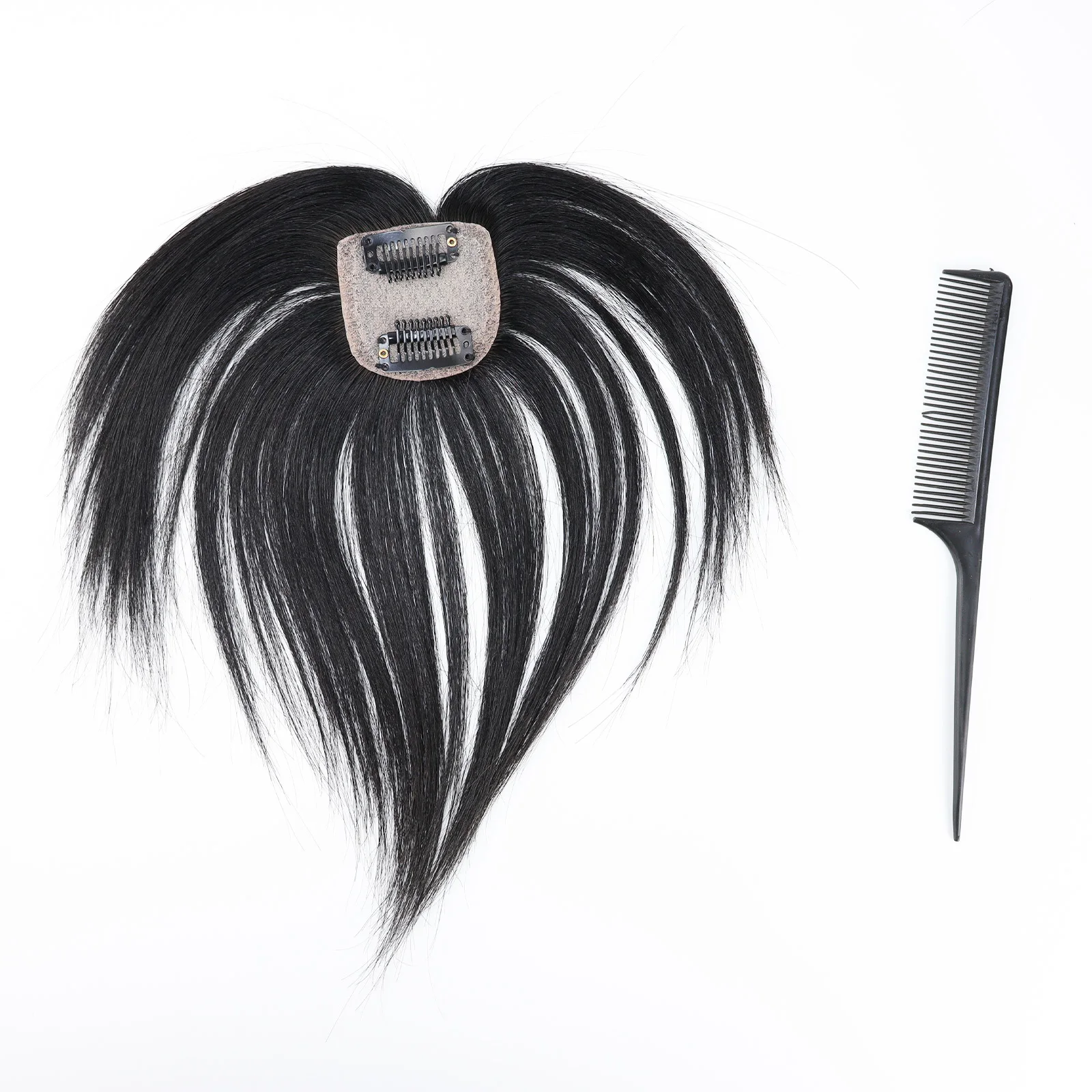 Air Bangs Silk Base 5x5cm Real Virgin Human Hair Wispy Fringe Hairpiece Silk Top Natural Scalp with Clips in for Women
Air Bangs Silk Base 5x5cm Real Virgin Human Hair Wispy Fringe Hairpiece Silk Top Natural Scalp with Clips in for Women