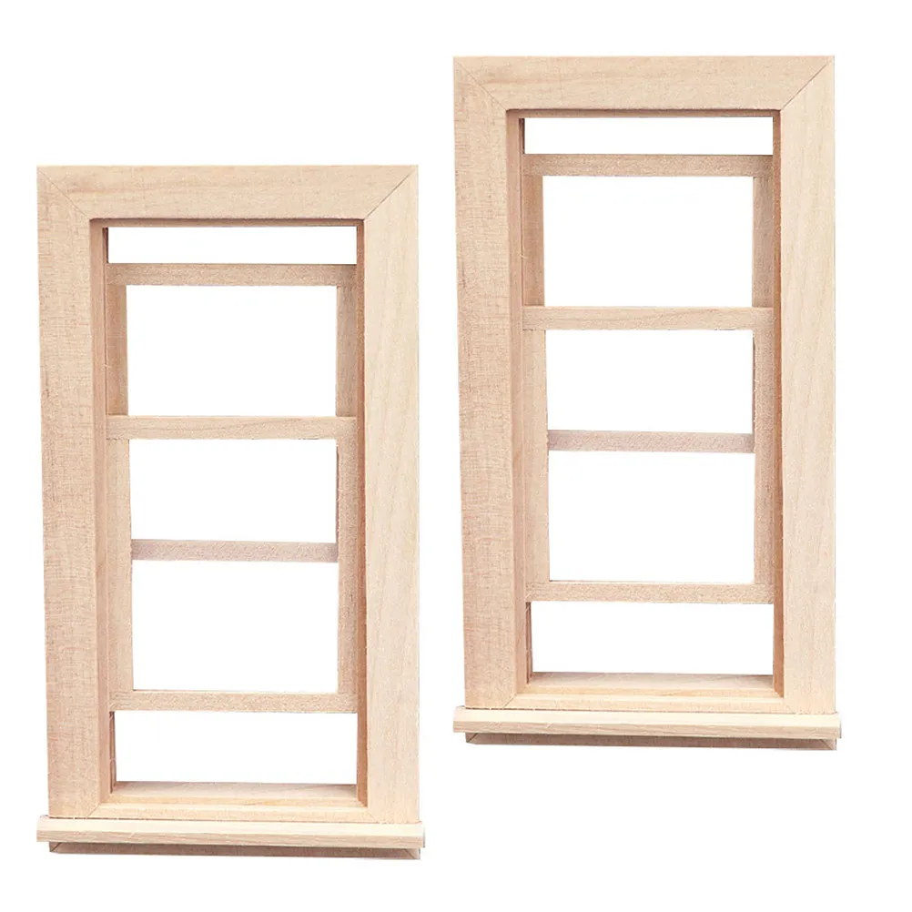 2Pcs Unfinished Wooden Windows and Doors Miniature 1 12 Scale Sliding Frames for Dollhouse Furnishings DIY Decoration
2Pcs Unfinished Wooden Windows and Doors Miniature 1 12 Scale Sliding Frames for Dollhouse Furnishings DIY Decoration