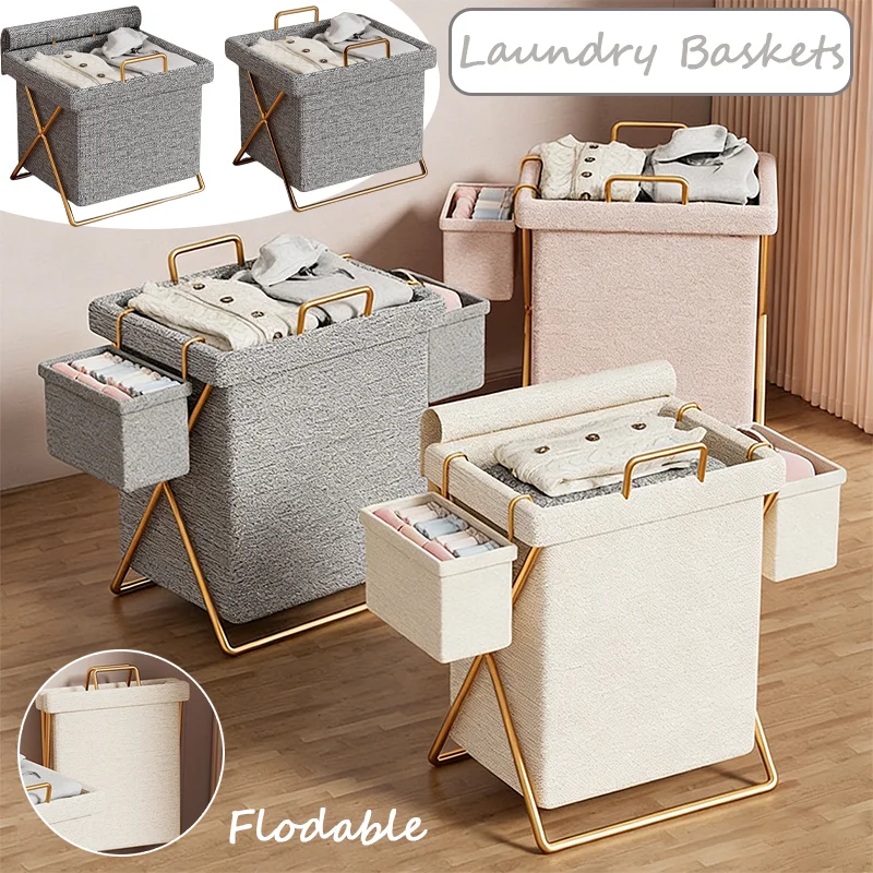 Nordic Style Collapsible Laundry Basket Large Capacity Dustproof Dirty Clothes Organizer with Handle for Bathroom Dorm Storage
Nordic Style Collapsible Laundry Basket Large Capacity Dustproof Dirty Clothes Organizer with Handle for Bathroom Dorm Storage