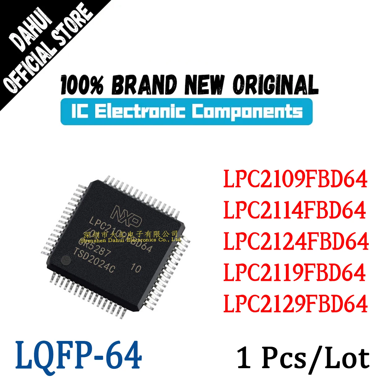 LPC2109FBD64/01 LPC2114FBD64 LPC2119FBD64 LPC2124FBD64 LPC2129FBD64 /01 LQFP-64 Microcontroller chip IC new original 
LPC2109FBD64/01 LPC2114FBD64 LPC2119FBD64 LPC2124FBD64 LPC2129FBD64 /01 LQFP-64 Microcontroller chip IC new original