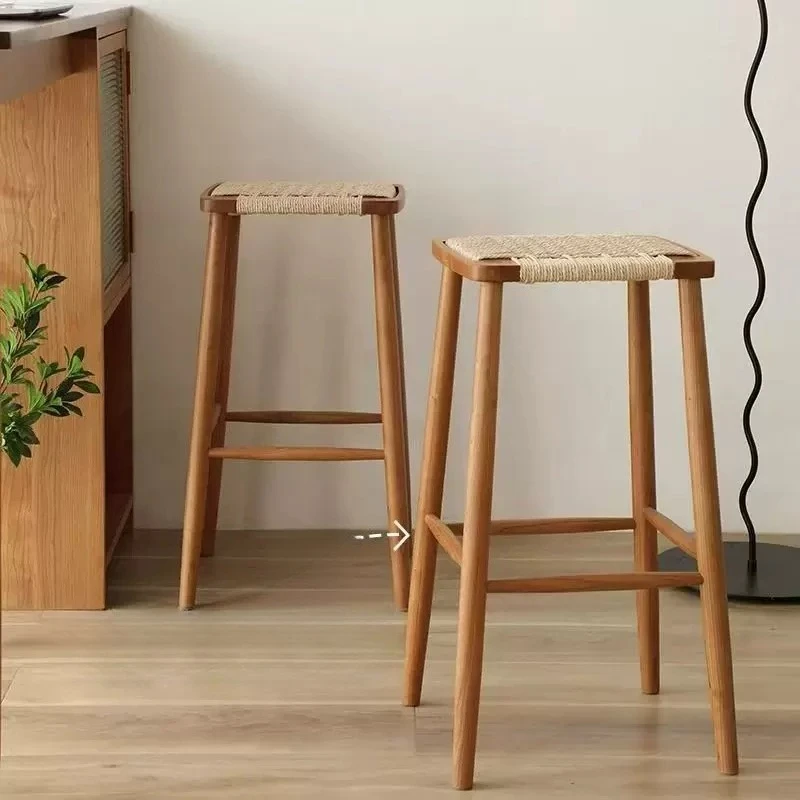 Rattan Wood Bar Stools Long Designer Kitchen Living Room Luxury Height Restaurant Bar Chairs Comfortable Chaise Home Furniture
Rattan Wood Bar Stools Long Designer Kitchen Living Room Luxury Height Restaurant Bar Chairs Comfortable Chaise Home Furniture