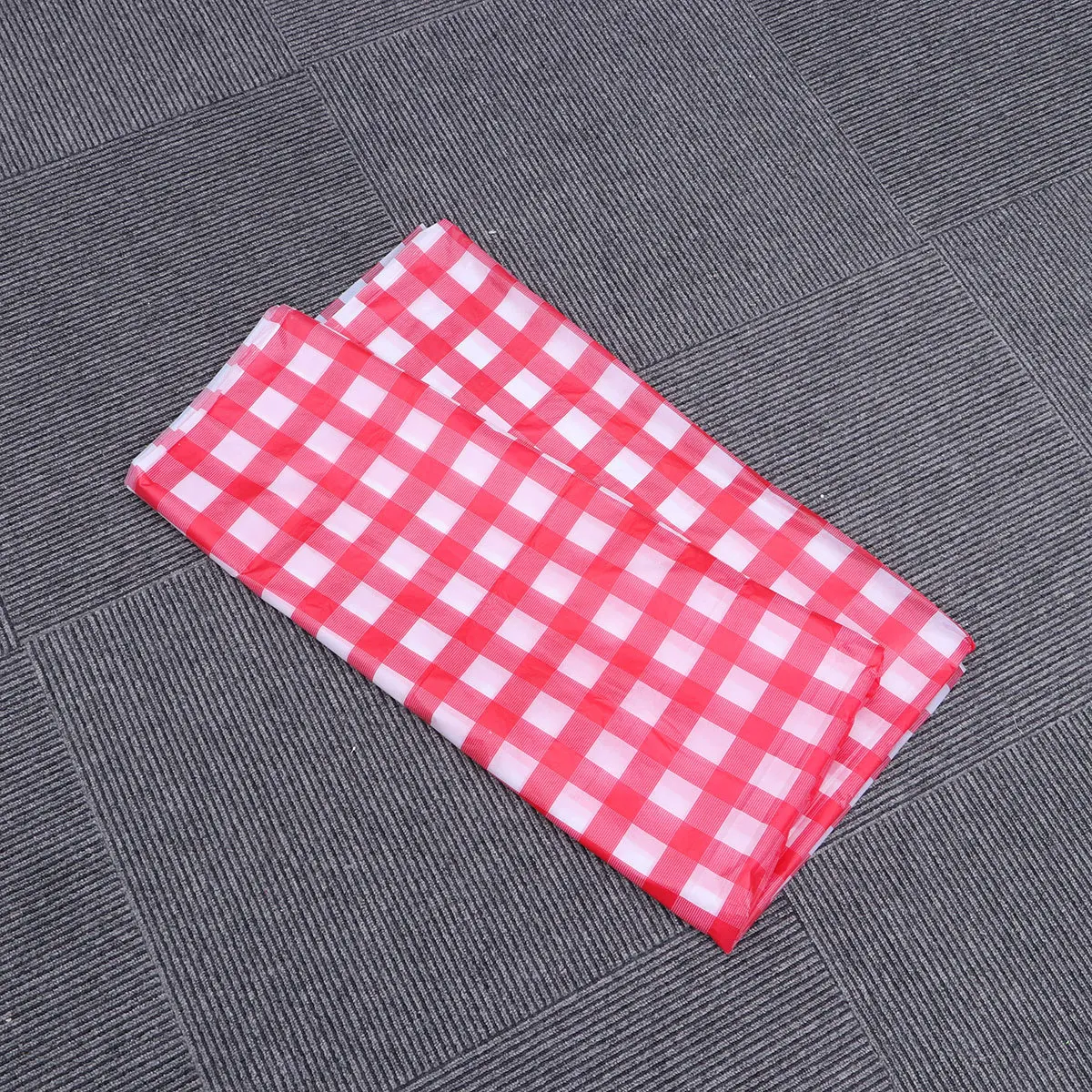 6Pcs Party Table Cloth Red White Checkered Plastic Disposable Cover 137x274cm for Buffet Table Stain Resistance
6Pcs Party Table Cloth Red White Checkered Plastic Disposable Cover 137x274cm for Buffet Table Stain Resistance