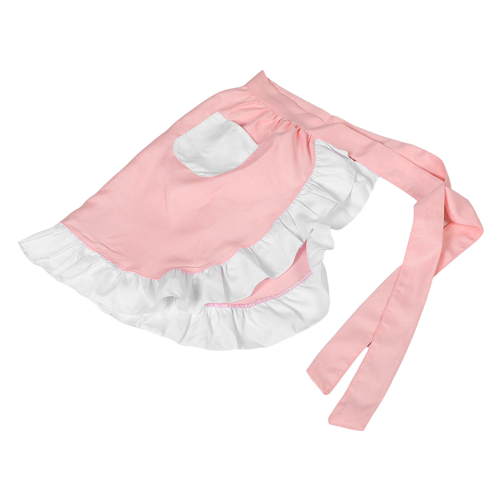 Pink Maid Apron Costume Ruffled Half Waist Aprons for Women with Pocket Waitress Baking Cleaning Chef Black Vintage Kitchen
Pink Maid Apron Costume Ruffled Half Waist Aprons for Women with Pocket Waitress Baking Cleaning Chef Black Vintage Kitchen