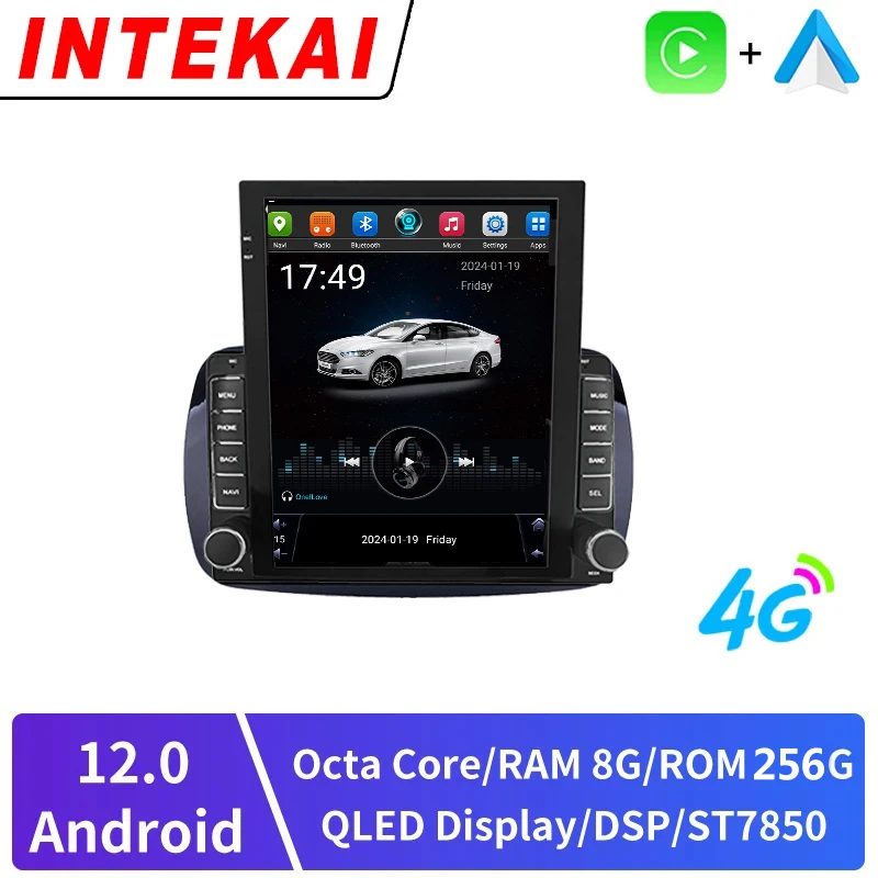 Вертикальный экран 9,7 дюймов Tesla, Android 12, Mercedes Benz Smart Fortwo 2016-2018, навигация GPS, Carplay, экран мультимедийного плеера
Вертикальный экран 9,7 дюймов Tesla, Android 12, Mercedes Benz Smart Fortwo 2016-2018, навигация GPS, Carplay, экран мультимедийного плеера