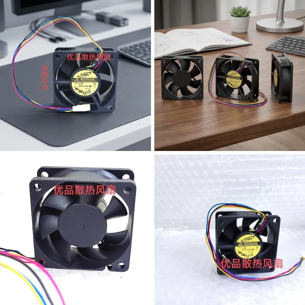 For ADDA AD0624HB257F00 DC24V 0.11A 6CM 4-Pin PWM Speed Control Cooling Fan
For ADDA AD0624HB257F00 DC24V 0.11A 6CM 4-Pin PWM Speed Control Cooling Fan