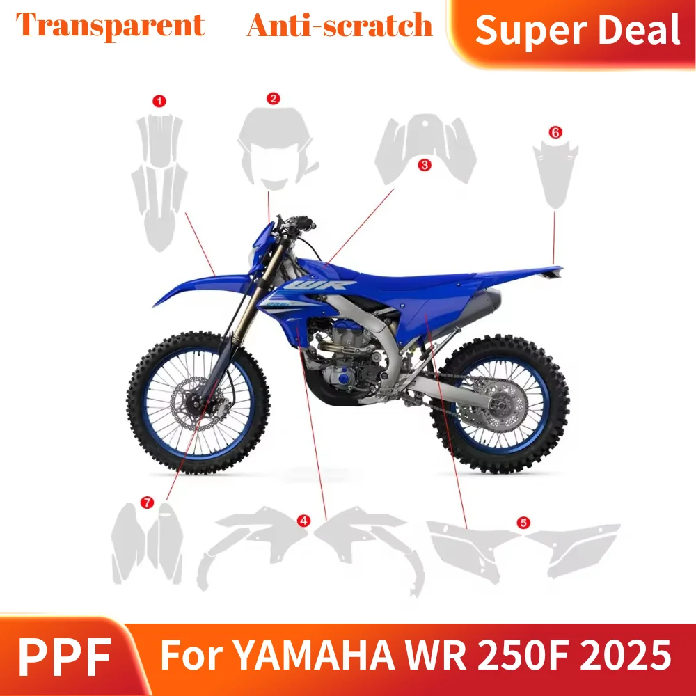For YAMAHA WR250F 2025 PPF TPU Protective Film Full Body Paint Protection Scratch Resistant Kit wr250f Accessories
For YAMAHA WR250F 2025 PPF TPU Protective Film Full Body Paint Protection Scratch Resistant Kit wr250f Accessories