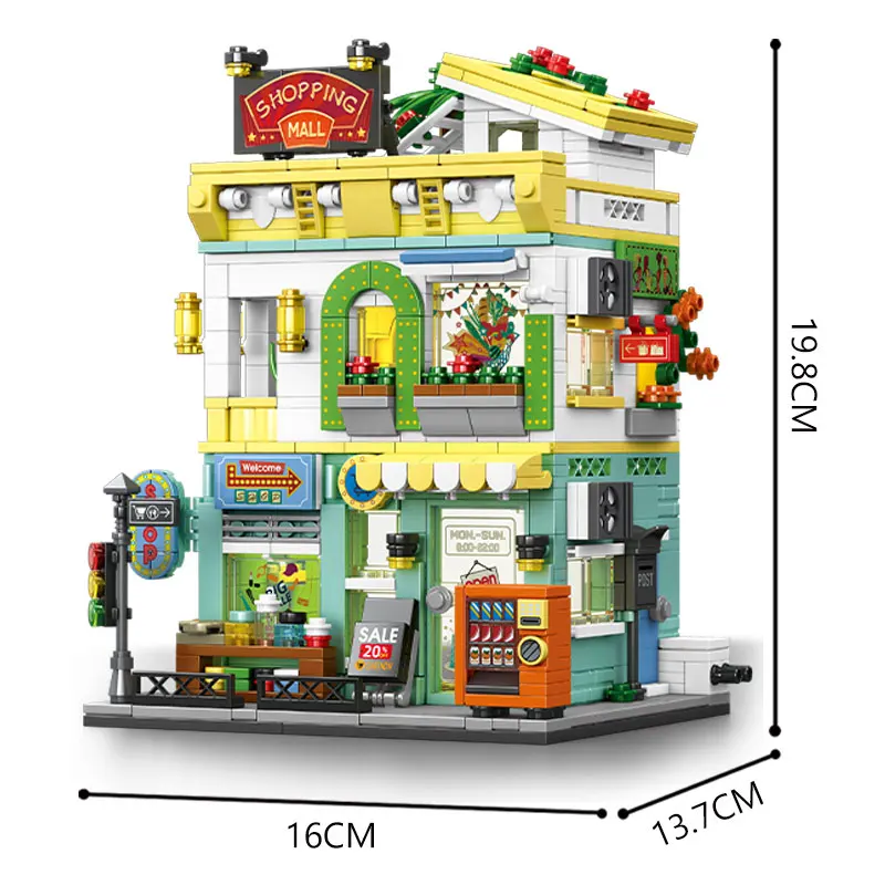 Architectural Building Blocks Shopping Store Building Blocks Girls Toy City Series Assembly Puzzle Model Boys Toy Kids Gift
Architectural Building Blocks Shopping Store Building Blocks Girls Toy City Series Assembly Puzzle Model Boys Toy Kids Gift