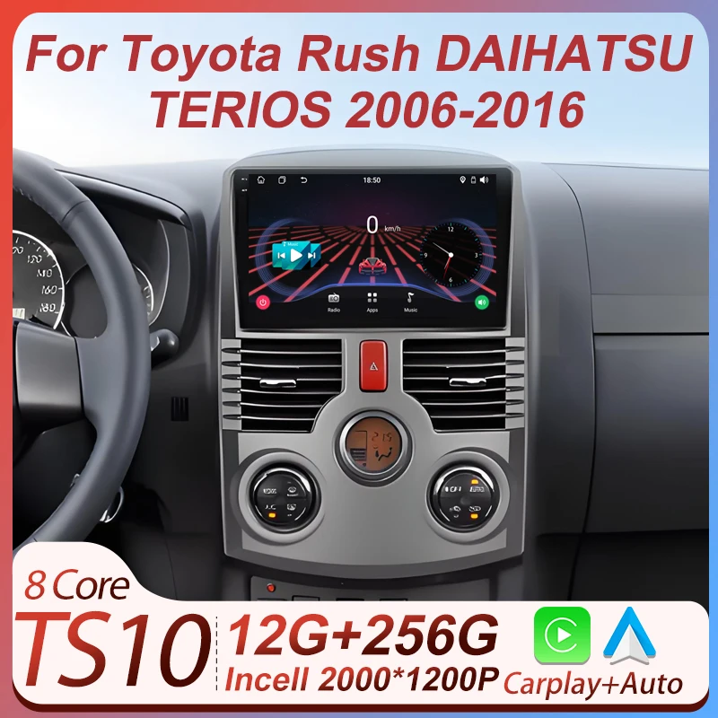 Автомобильный видеоплеер для Toyota Rush DAIHATSU TERIOS, автомобильный радиоприемник, мультимедийный плеер, авторадио, GPS, Carplay, Android, авто сенсорный экран BT
Автомобильный видеоплеер для Toyota Rush DAIHATSU TERIOS, автомобильный радиоприемник, мультимедийный плеер, авторадио, GPS, Carplay, Android, авто сенсорный экран BT