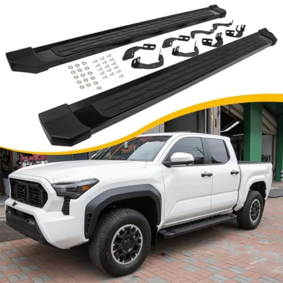 6 Inches Running Boards Fit for Toyota Tacoma Double Cab 2024-2026 Side Steps Step Bars Nerf Bar Accessories
6 Inches Running Boards Fit for Toyota Tacoma Double Cab 2024-2026 Side Steps Step Bars Nerf Bar Accessories