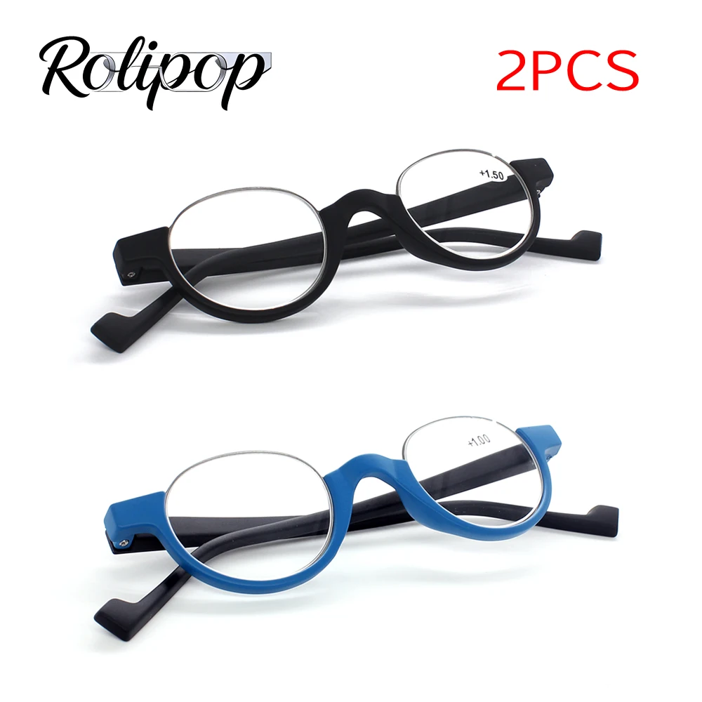 Rolipp 2 PCS Anti Blue Light Small Lens Round Reading Glasses for Men Women Vintage Retro Presbyopia Eyeglasses for Home Office
Rolipp 2 PCS Anti Blue Light Small Lens Round Reading Glasses for Men Women Vintage Retro Presbyopia Eyeglasses for Home Office