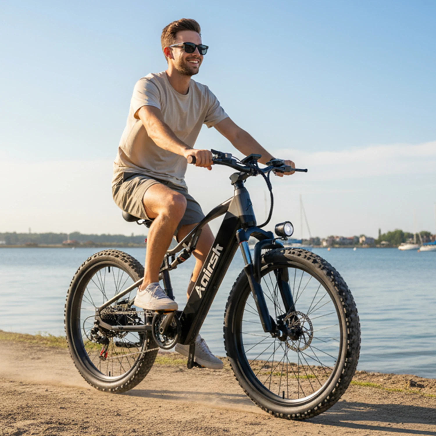 Axirsk XT90 Full Suspension Electric Mountain Bike 26" Fat Tire E-Bike 48V 20Ah Battery 750W Motor Off-Road Bicycle
Axirsk XT90 Full Suspension Electric Mountain Bike 26" Fat Tire E-Bike 48V 20Ah Battery 750W Motor Off-Road Bicycle