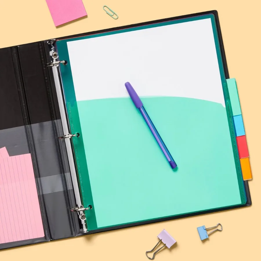 1" 3 Ring Binder Clear View Black 1" 3 Ring Binder Clear View Black - up&up™: 220 Sheet Capacity, 4 Internal Pockets, D Rings, Metal & Polypropylene
1" 3 Ring Binder Clear View Black 1" 3 Ring Binder Clear View Black - up&up™: 220 Sheet Capacity, 4 Internal Pockets, D Rings, Metal & Polypropylene
