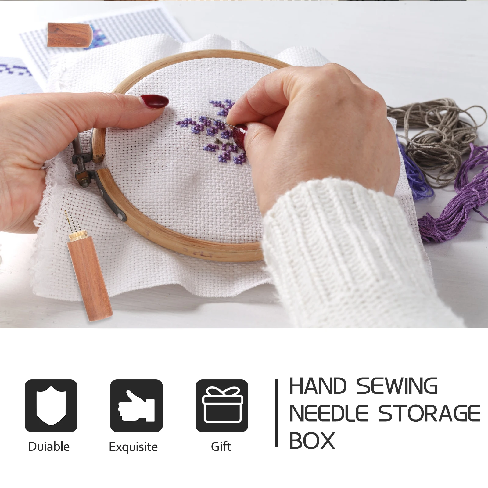 4pcs Sewing Needle Storage Tube Handmade Wood Case Lightweight Portable ganizer Knitting Tool Box Wear Resistant Practical Home
4pcs Sewing Needle Storage Tube Handmade Wood Case Lightweight Portable ganizer Knitting Tool Box Wear Resistant Practical Home