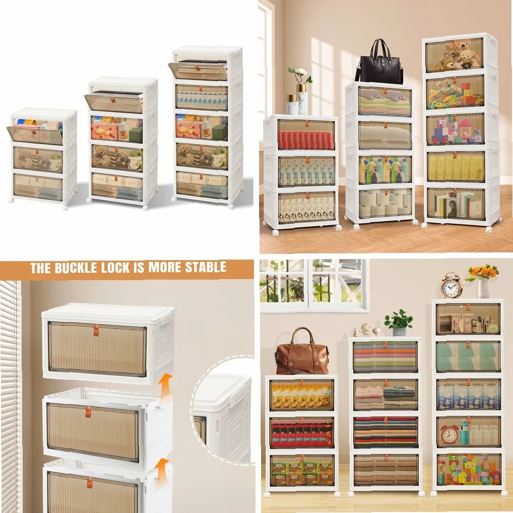 3/4/5 Tier Stackable Storage Boxes with Lids,Sturdy PP Matterial, Foldable Plastic Storage Unit for Toys/Office Supplies/Clothes
3/4/5 Tier Stackable Storage Boxes with Lids,Sturdy PP Matterial, Foldable Plastic Storage Unit for Toys/Office Supplies/Clothes