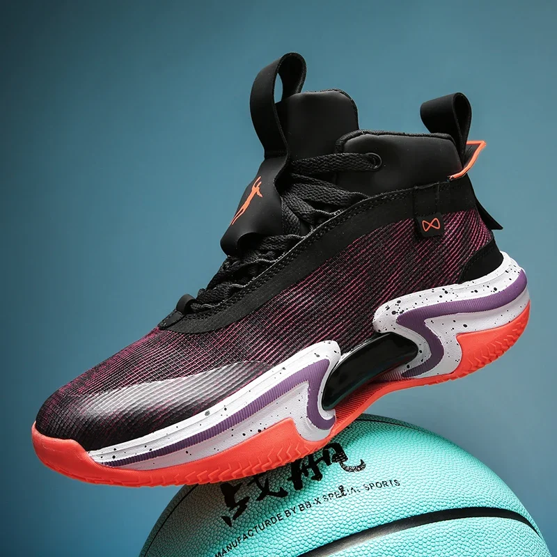 Popular Men Basketball Shoes Anti Slip Gym Trainers Mens High Top Basketball Training Shoe Big Boy Brand Outdoor Sport Shoe
Popular Men Basketball Shoes Anti Slip Gym Trainers Mens High Top Basketball Training Shoe Big Boy Brand Outdoor Sport Shoe
