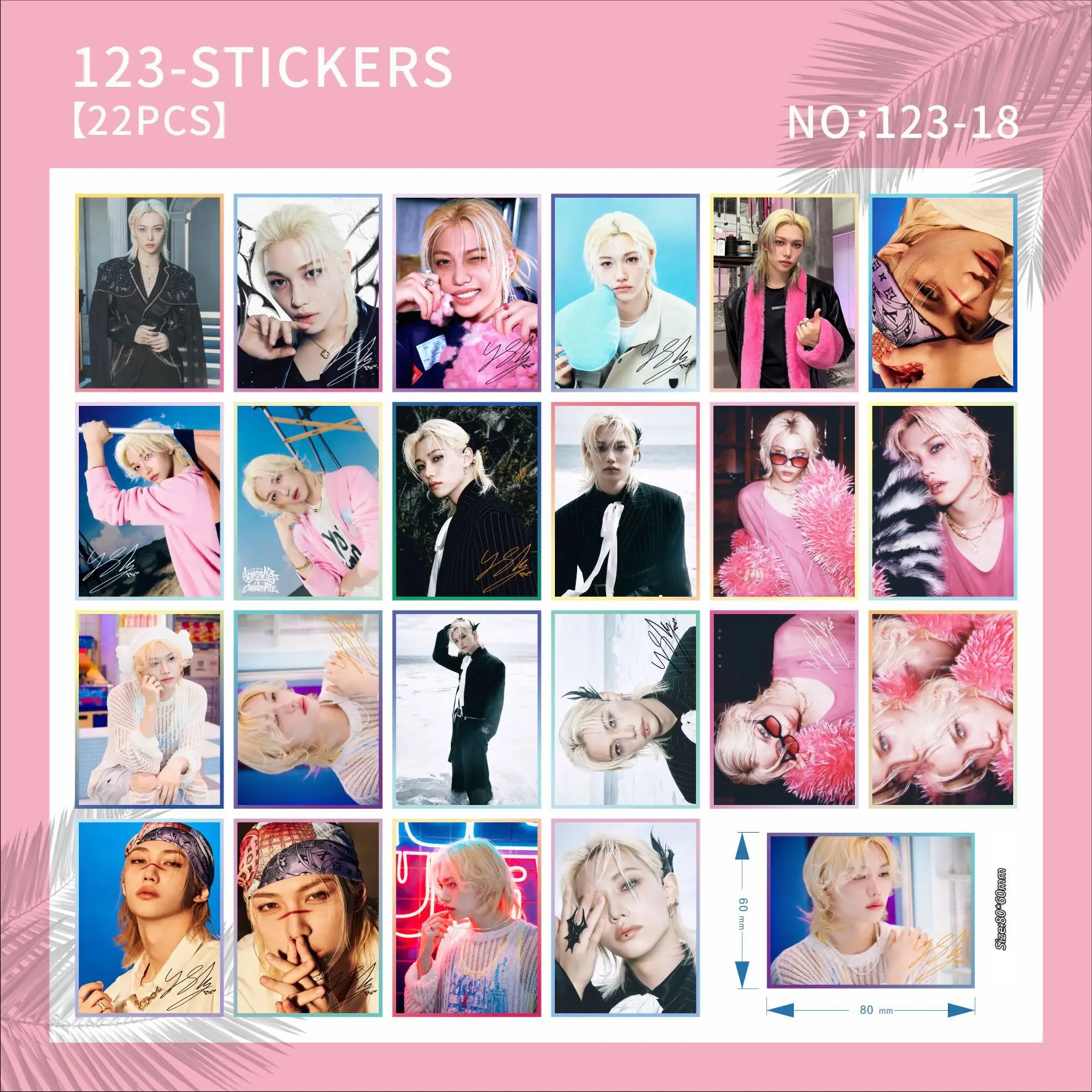 22 шт. SKZOO Stray Kids наклейки K-pop Idol водонепроницаемые наклейки для багажа и планировщиков 60 мм * 80 мм бестселлер товары
22 шт. SKZOO Stray Kids наклейки K-pop Idol водонепроницаемые наклейки для багажа и планировщиков 60 мм * 80 мм бестселлер товары