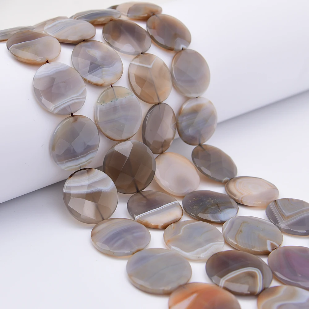 APDGG Large Size 35mm Natural Brown Botswana Lace Agates Stone Faceted Coin Slice Loose Pendant Beads 15'' Jewelry Making DIY
APDGG Large Size 35mm Natural Brown Botswana Lace Agates Stone Faceted Coin Slice Loose Pendant Beads 15'' Jewelry Making DIY