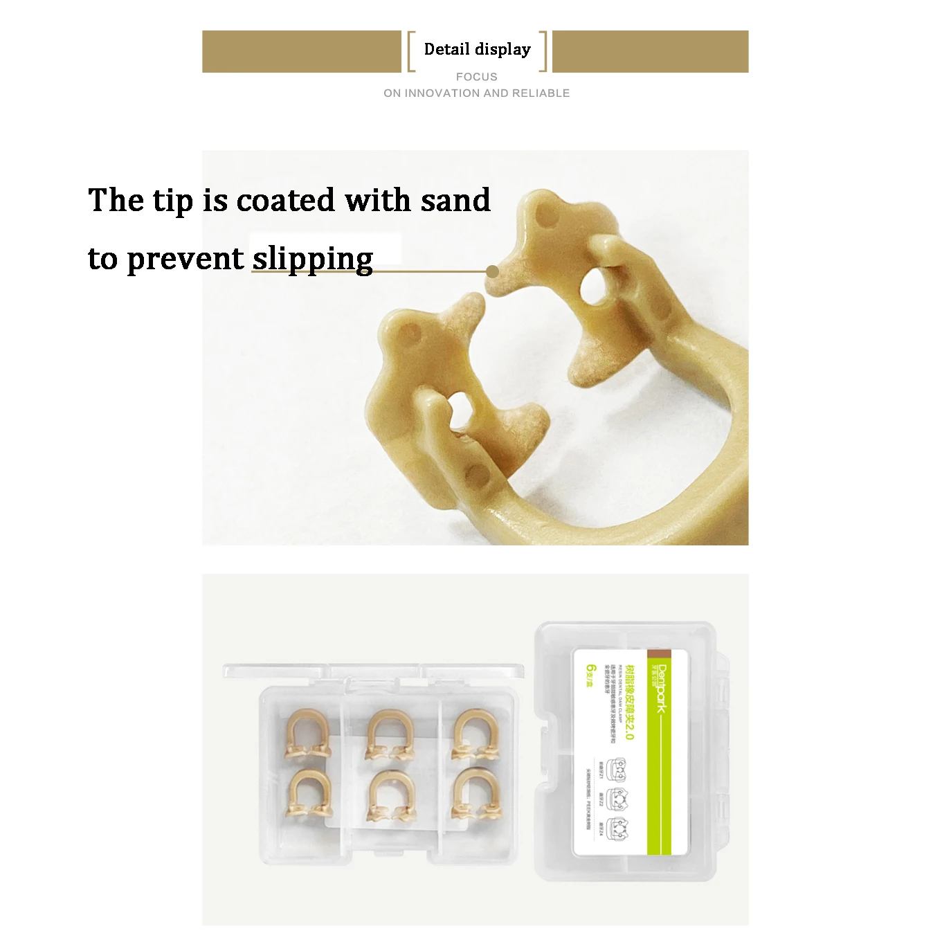 Dental Park Dentpark Resin Rubber Barrier Clamp 2.0I Type Set - 2 Each of Premolars Z1 Molars Z2 & Z4 - 6 Pieces per Box
Dental Park Dentpark Resin Rubber Barrier Clamp 2.0I Type Set - 2 Each of Premolars Z1 Molars Z2 & Z4 - 6 Pieces per Box