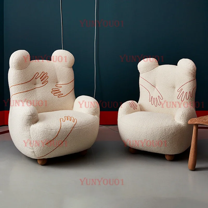 Solid Wood Baby Children's Lamb Wool Bear Sofa Model Room Bedroom Mini Bear Children Single Chair
Solid Wood Baby Children's Lamb Wool Bear Sofa Model Room Bedroom Mini Bear Children Single Chair