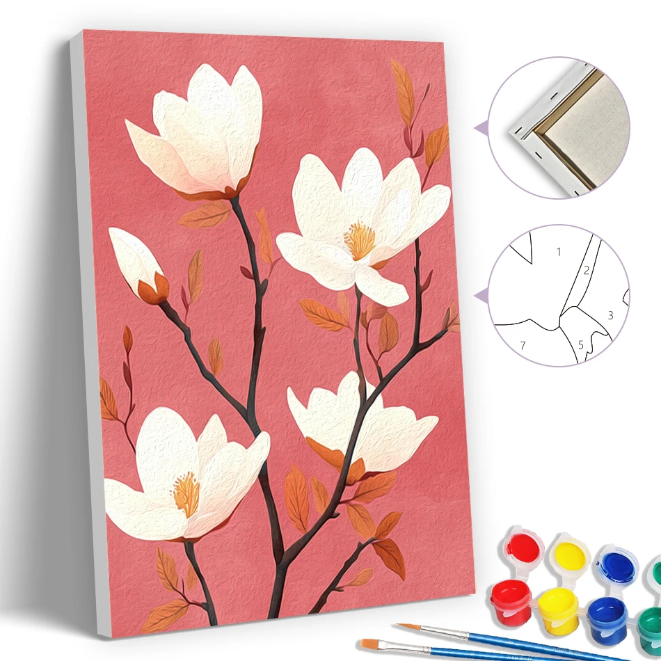 SDOYUNO Simple Painting By Numbers Adult Coloring Modern Pictures 20X30cm With Frame magnolia On Canvas Drawing Home Decoration
SDOYUNO Simple Painting By Numbers Adult Coloring Modern Pictures 20X30cm With Frame magnolia On Canvas Drawing Home Decoration