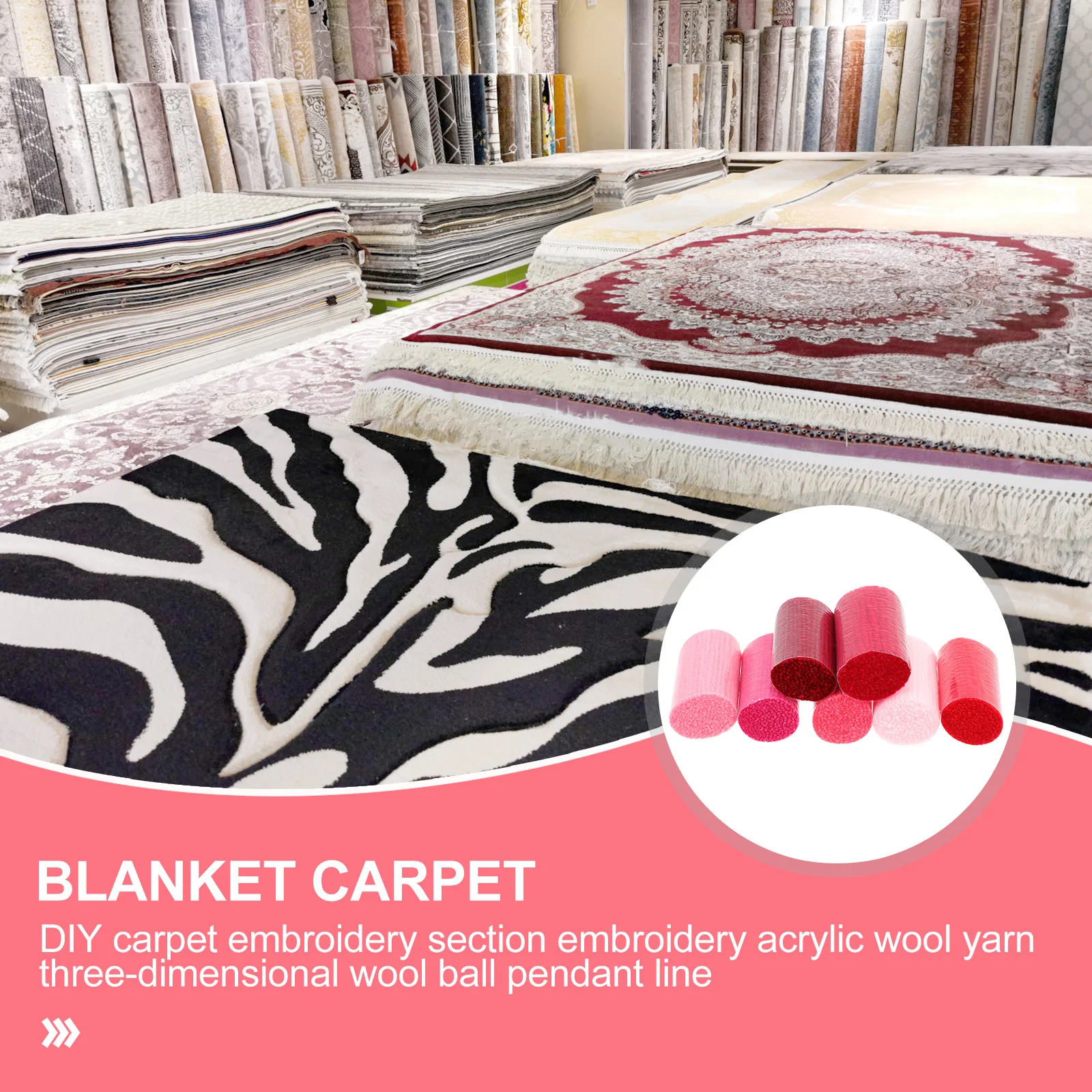 7Pcs Latch Hook Yarn Supple for DIY Handmade Pillowcase Blanket Decorative Rug Carpet Embroidery Supply
7Pcs Latch Hook Yarn Supple for DIY Handmade Pillowcase Blanket Decorative Rug Carpet Embroidery Supply