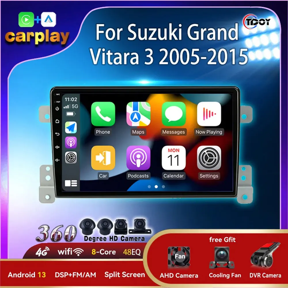 Car Radio For Suzuki Grand Vitara 3 2005-2015 Autoradio Multimedia Automotive Carplay Android Auto Wireless Car Radio Subwoofer
Car Radio For Suzuki Grand Vitara 3 2005-2015 Autoradio Multimedia Automotive Carplay Android Auto Wireless Car Radio Subwoofer