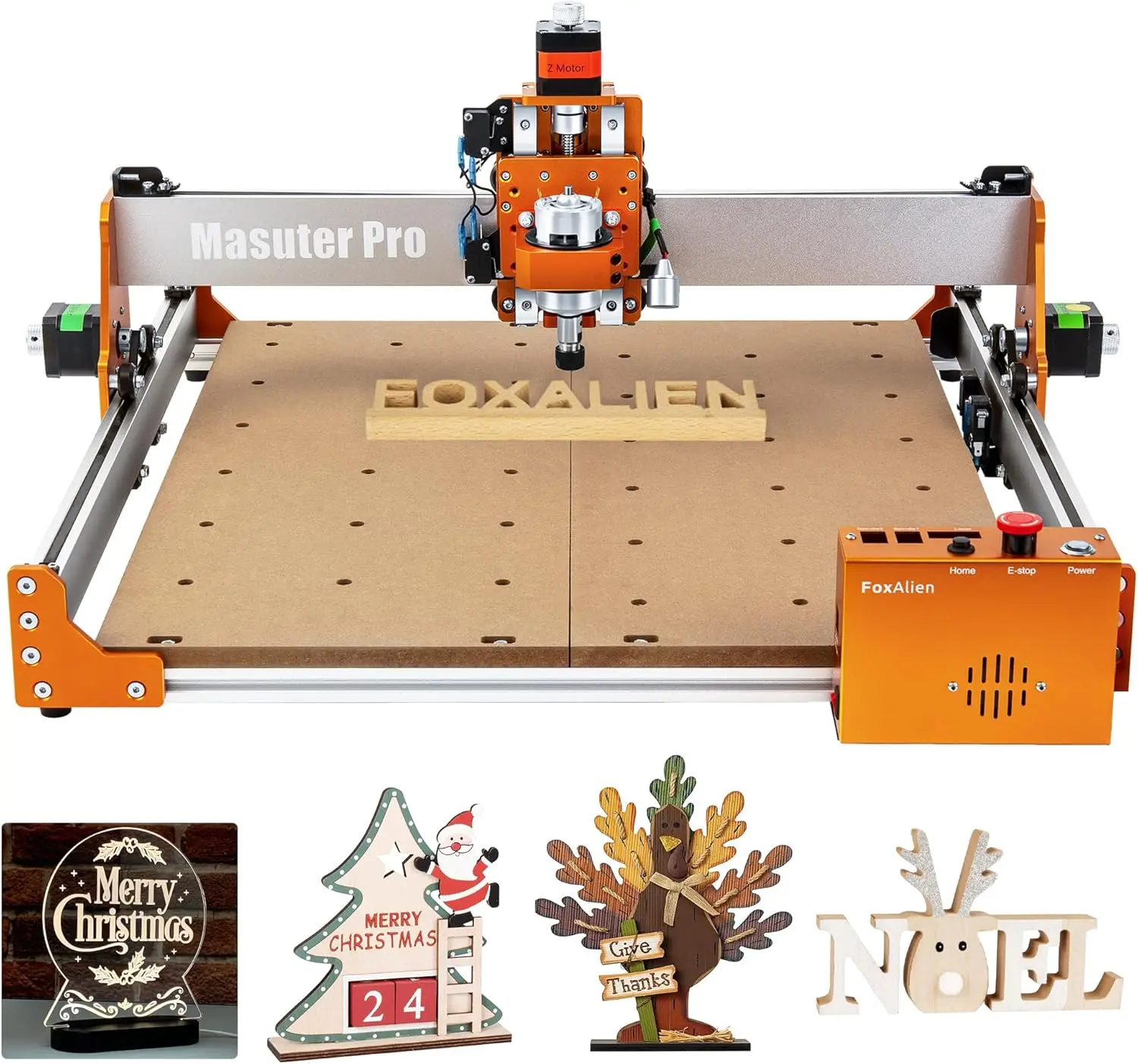 Pro CNC Router Machine, Upgraded 3-Axis Engraving All-Metal Milling Machine for Wood Acrylic MDF Nylon Carving Cutting
Pro CNC Router Machine, Upgraded 3-Axis Engraving All-Metal Milling Machine for Wood Acrylic MDF Nylon Carving Cutting