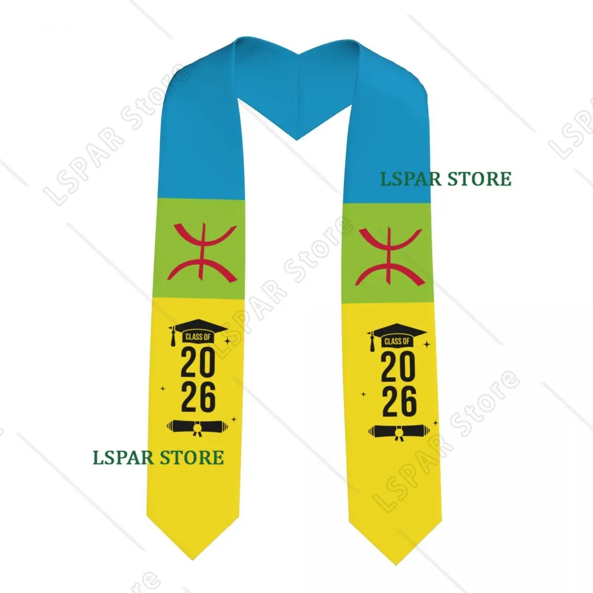 Class Of 2026 Berber Flag Graduation Stole Sash Scarf For International Students Proud 183CM Long
Class Of 2026 Berber Flag Graduation Stole Sash Scarf For International Students Proud 183CM Long