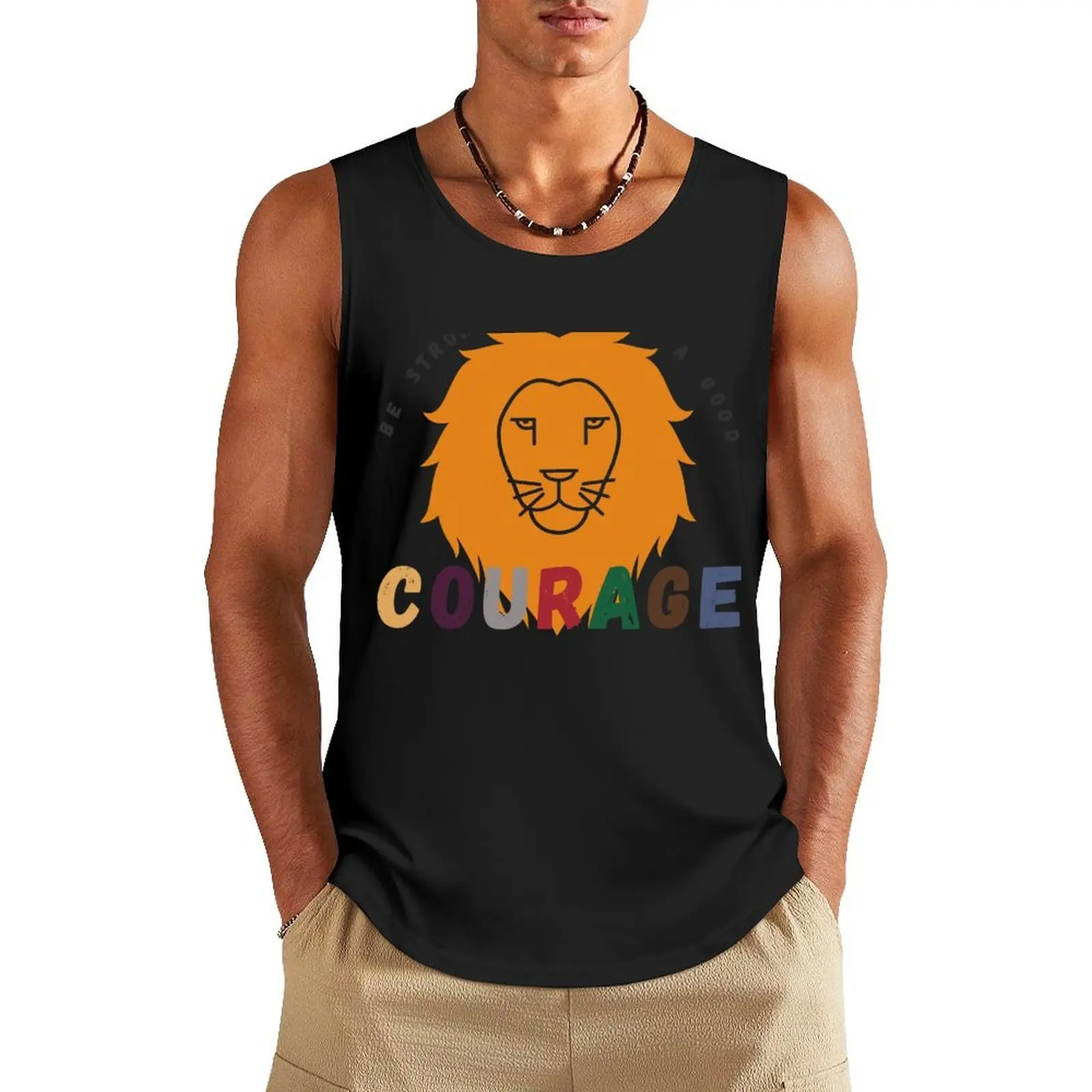 BE STRONG AND OF A GOOD COURAGE - LION Tank Top Men's singlets t-shirt for man Sports clothing
BE STRONG AND OF A GOOD COURAGE - LION Tank Top Men's singlets t-shirt for man Sports clothing