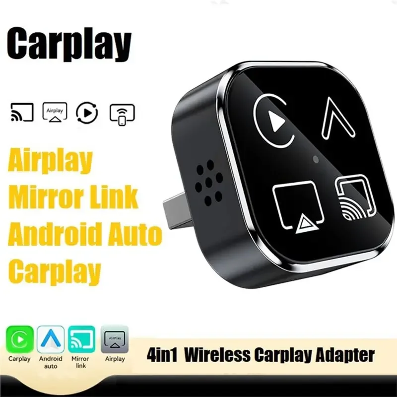 Wireless 4 in 1 AI Smart Box for Car Supports CarPlay AirPlay Android Auto Mirror Link USB Dongle for In Car Connectivity
Wireless 4 in 1 AI Smart Box for Car Supports CarPlay AirPlay Android Auto Mirror Link USB Dongle for In Car Connectivity