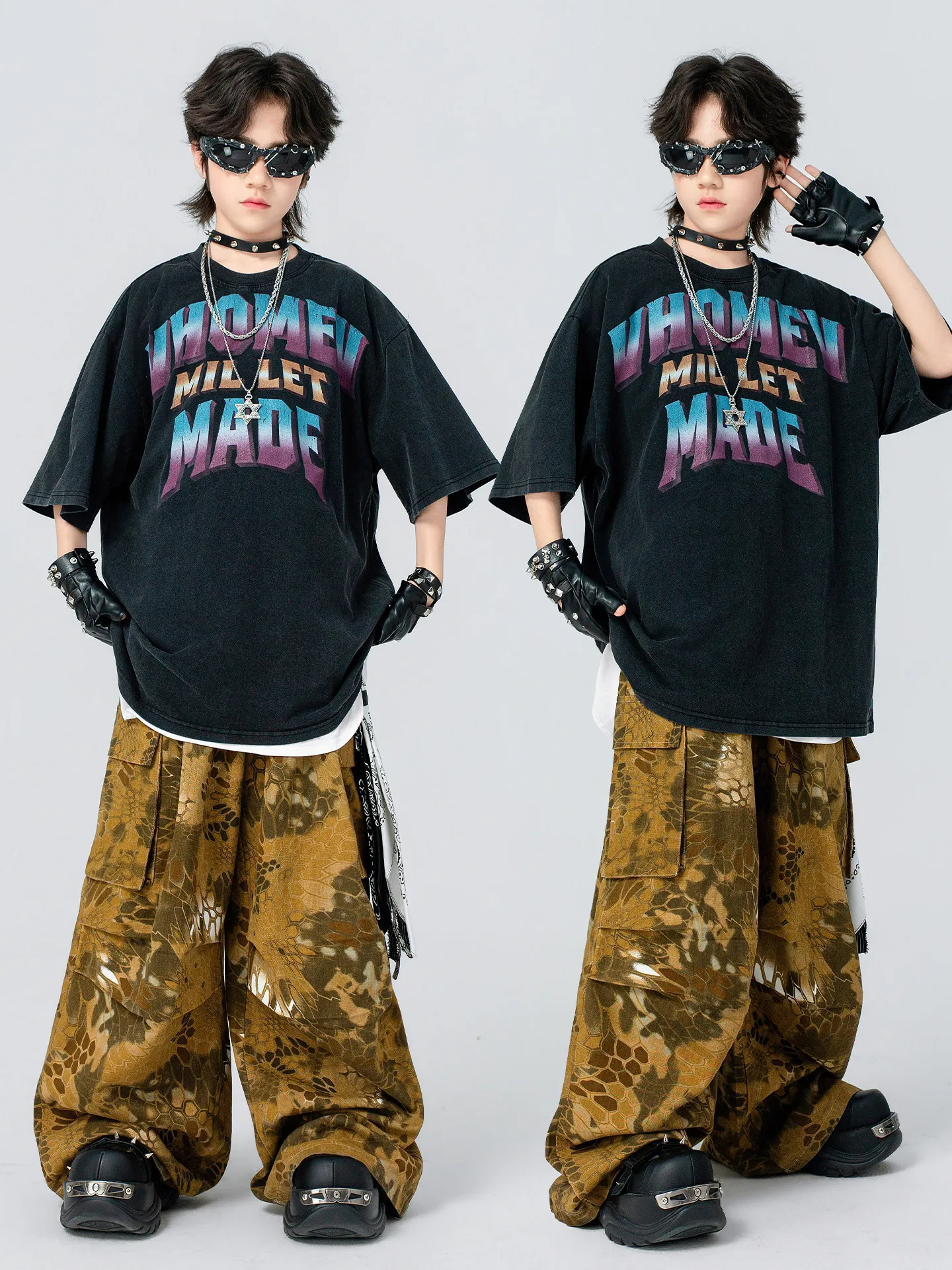 Hip Hop Clothing Short SLeeve Top Camouflage Pants Child Performance Clothes Boys Jazz Dance Costume Street Dancewear DW11657
Hip Hop Clothing Short SLeeve Top Camouflage Pants Child Performance Clothes Boys Jazz Dance Costume Street Dancewear DW11657