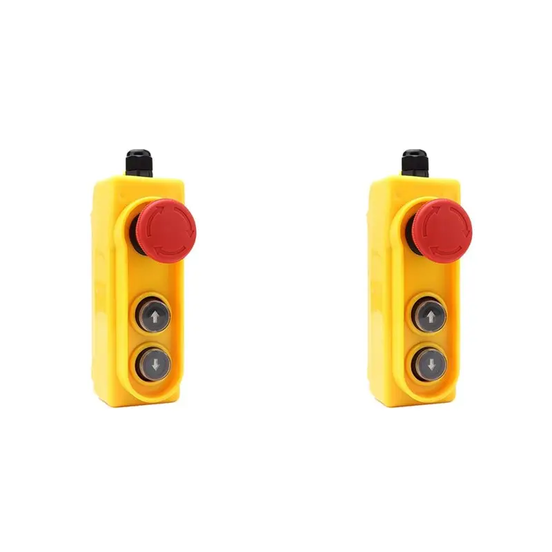 AT29-2X Rain Proof Lifting Button Box Emergency Stop Button Switch 2.2KW Direct Control Electric Hoist Switch 220V
AT29-2X Rain Proof Lifting Button Box Emergency Stop Button Switch 2.2KW Direct Control Electric Hoist Switch 220V