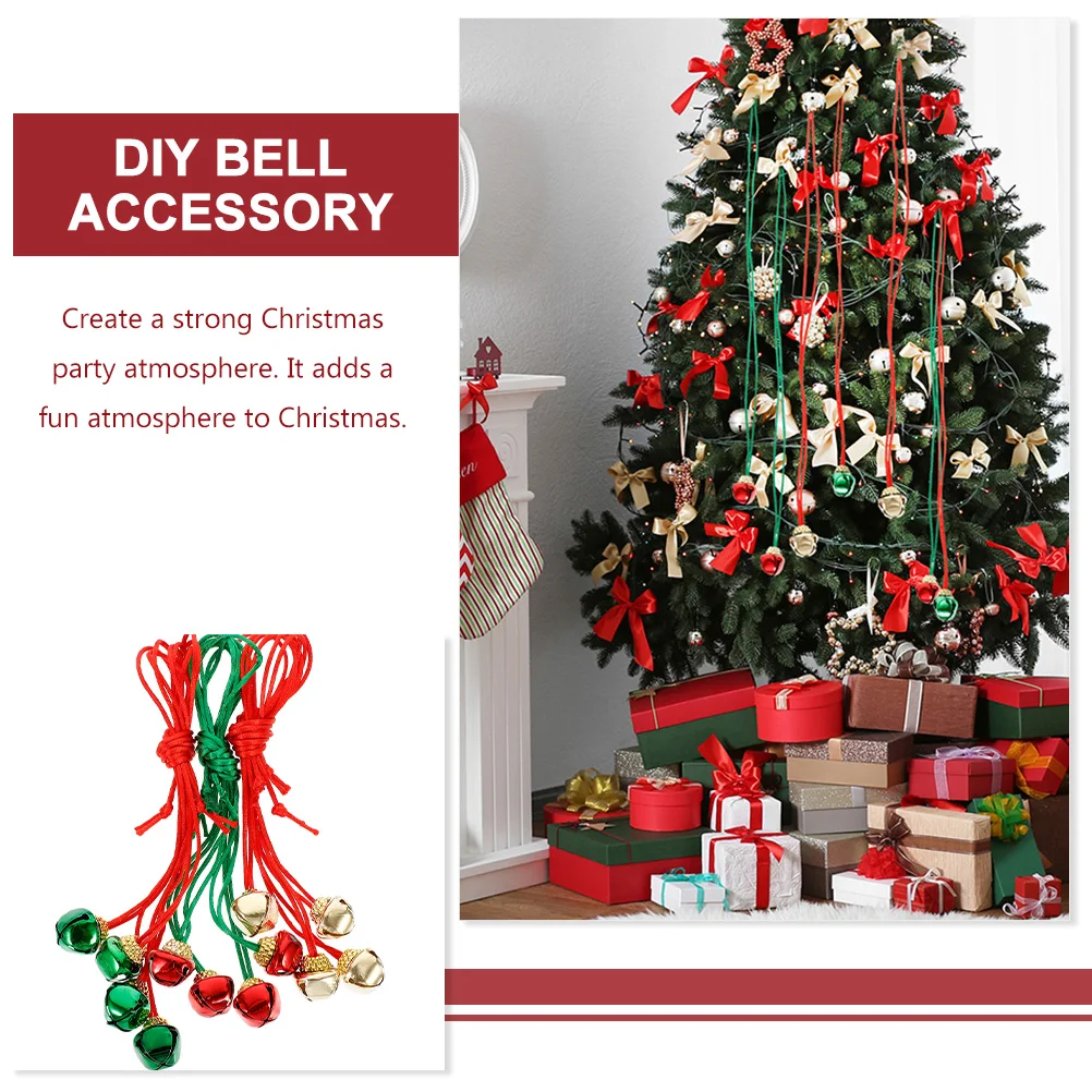 36 Pcs Christmas Bell Necklace Girls Decorations Iron DIY Hanging Pendants Exquisite Jewelry Party Props Festive Accessories
36 Pcs Christmas Bell Necklace Girls Decorations Iron DIY Hanging Pendants Exquisite Jewelry Party Props Festive Accessories