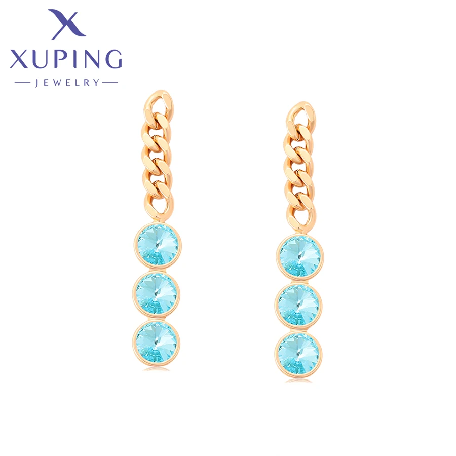 Xuping Jewelry New Arrival Drop Style Crystal Earring with Gold Color for Women X000668292
Xuping Jewelry New Arrival Drop Style Crystal Earring with Gold Color for Women X000668292