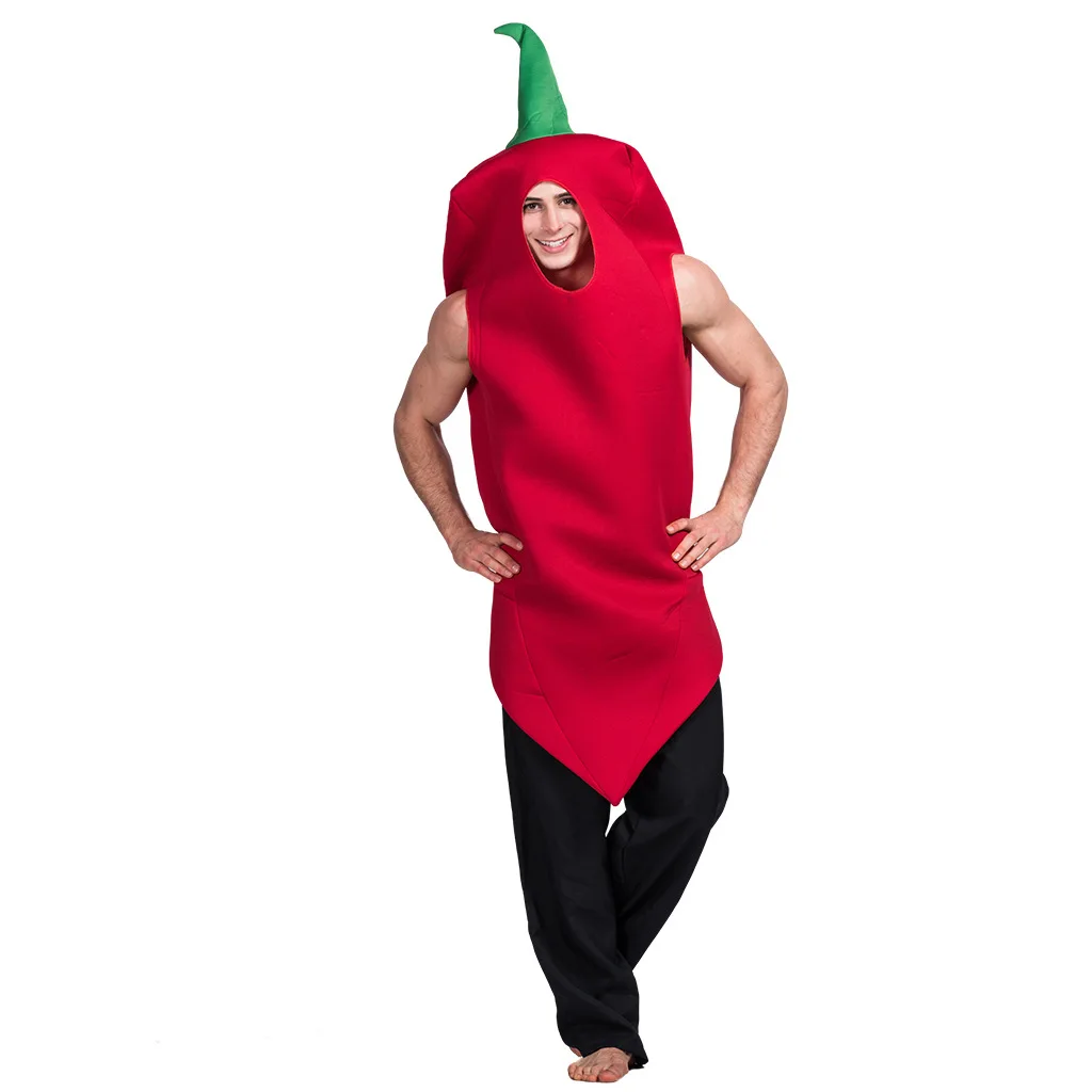 Mens Halloween Pepper Play Costume Food Character Costume Party Cosplay Costume Funny Halloween Men Women Cosplay Costumes
Mens Halloween Pepper Play Costume Food Character Costume Party Cosplay Costume Funny Halloween Men Women Cosplay Costumes